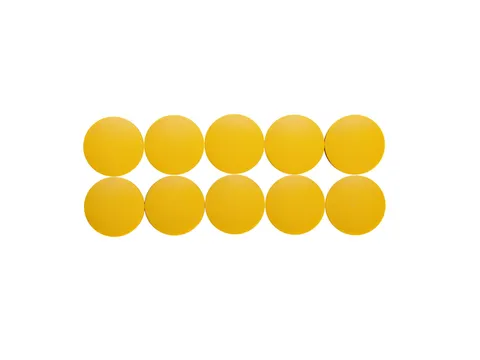 Magneet MAUL Solid 38mm 2500gr geel 10 stuks