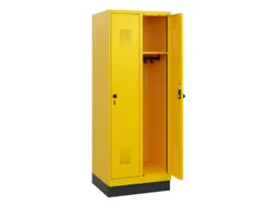 schoollocker,HxBxD 1630x600x500mm,2vak,vak B 300mm,draaigrendel,sokkel