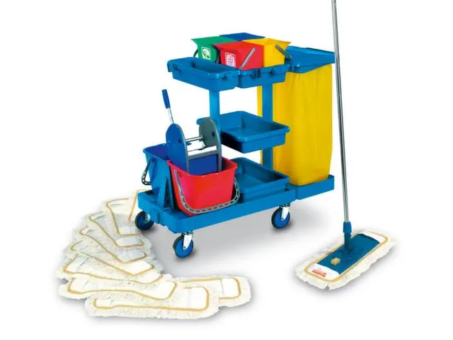 Reinigingswagen,Mopwringer/-Houder,Steel,Moppen,Zakhouder,Bak