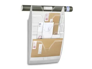 Wandfolderhouder CEP A4 5-vaks wit/transparant - 4