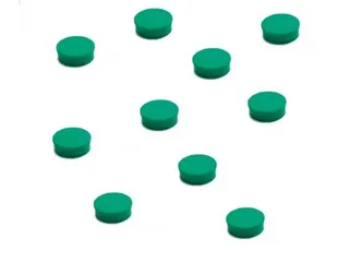 Memomagneten 10mm Groen 10 stuks - 2