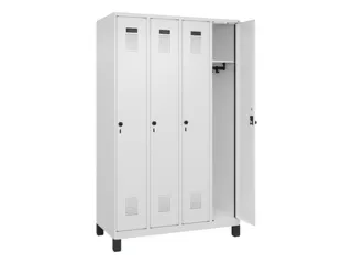 locker,HxBxD 1950x1200x500mm,4vak,vak B 300mm,draaigrendel,voeten - 2