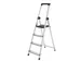 Escabeau BRASQ 4 marches aluminium SLA 400 argent