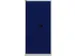 Garderobe-/-Ordnerkast Deur Blauw 3 Puntsluiting Kledingstang
