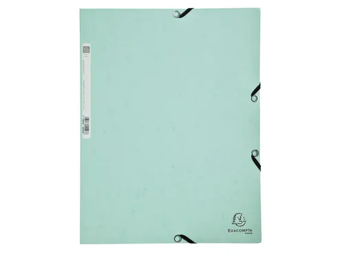Elastomap Exacompta aquarel A4 3 kleppen 400gr glanskarton groen
