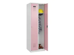 locker,HxBxD 1850x600x500mm,2vak,vak B 300mm,cil.-slot,staand op vloer