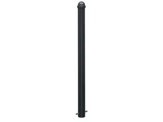 Trottoirpaal 900mm Ø 76mm Met Halve Kogel-kap Uitneembaar Ral 7021 - 3