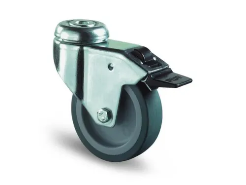 Zwenkwiel Dubbele Vastzetter 65kg Boorgat Øxb 100x24mm Thermoplast