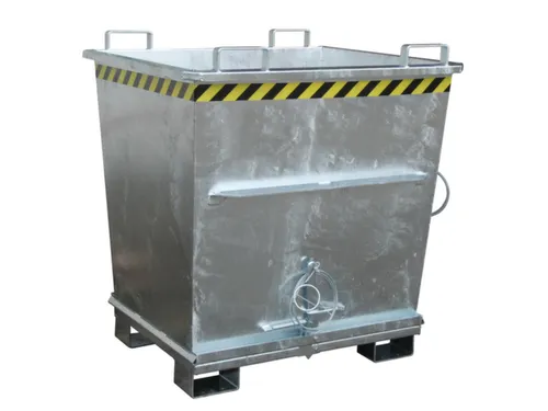 Bodemklepcontainer 1271x1040x1200mm 1m³ 2000kg Verzinkt