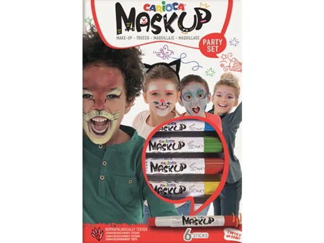 bâtons de maquillage Mask Up Party Set, boîte avec 6 bâtons