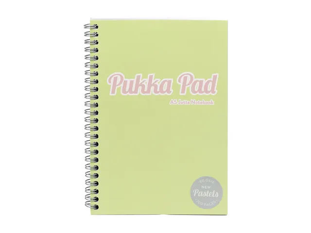 Carnet de notes à spirales Pukka Pad Pastel A5 ligné 3 pièces assor