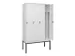 locker voor scheiding van kleding,HxBxD 2120x1200x500mm,4vak