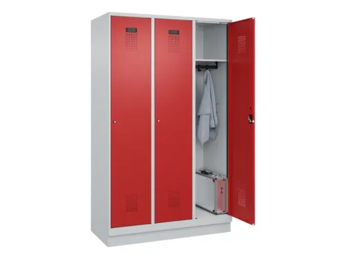locker,HxBxD 1950x1200x500mm,3vak,vak B 400mm,cil.-slot,sokkel