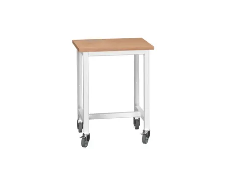 werkbank,verrijdbaar,HxBxD 930x700x600mm,multiplexblad,RAL7035,4wielen