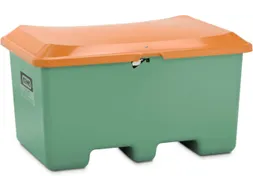 strooigoedbak,400l,HxBxD 680x1210x820mm,GVK,groen,deksel oranje