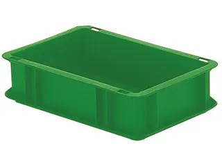 Euronorm-Stapelbak 2.7l 75x 300x 200mm Wanden/Bodem Gesloten Groen - 1