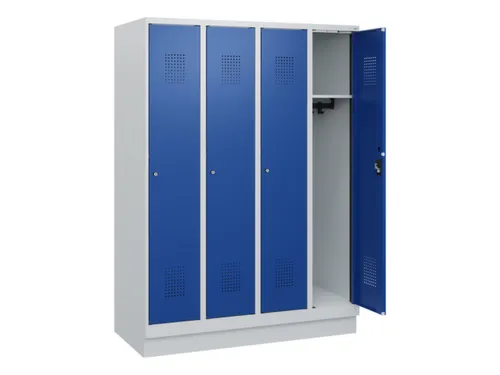 schoollocker,HxBxD 1630x1200x500mm,4vak,vak B 300mm,cil.-slot,sokkel
