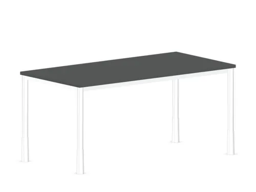 In hoogte verstelbaar bureau,HxBxD 720-840x1600x800mm,MS-donkergrijs