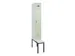 armoire vestiaire avec banc noir et blanc,HxlxP 2120x300x815mm