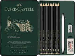 Grafietpotlood Pitt Mat Etui set 11 stuks - 2