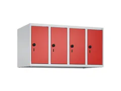 opzetkast,v. locker,4vak.,vak B 250mm,HxBxD 500x1000x500mm,vleugeldeur