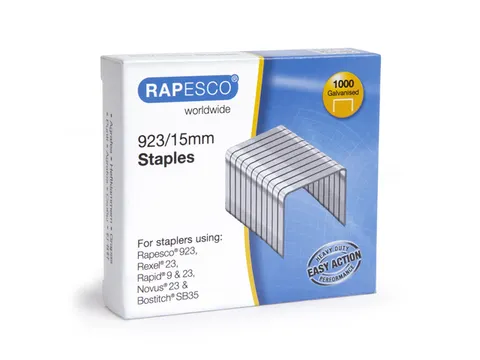 Agrafes Rapesco 923/15 mm par 1000 pièces