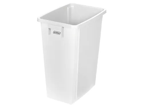afvalverzamelaar,60l,HxBxD 580x320x460mm,romp PP wit,gesloten