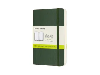 Notitieboek Moleskine pocket 90x140mm blanco soft cover myrtle green - 1