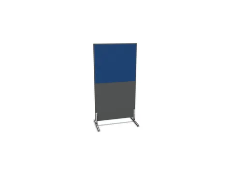 scheidingswand,HxB 1545x800mm,MS-donkergrijs,BN6016-blauw