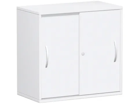 schuifdeurkast,HxBxD 798x800x425mm,1xhouten vloer,2ordnerhoogte