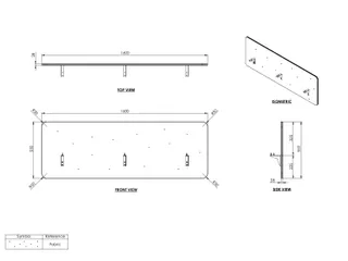 Opzetwand tbv zit-sta werkplek 160x80cm Zwart - 3