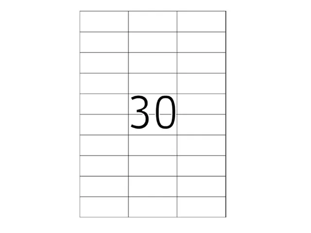 Xerox Multi-use Labels wit permanent 29x70mm 003R97409 3000 stuks