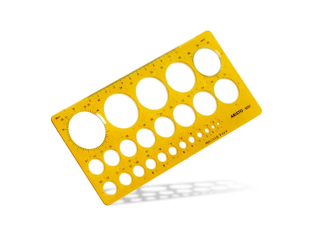 Gabarit de cercles 1-36 mm (25 cercles)