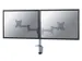 Monitorarm FPMA-D1330D 2 Schermen tot 27 Inch Klem en doorvoer Zilver