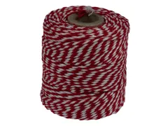 Touw Muller katoen 50 gram 45 meter rood/wit