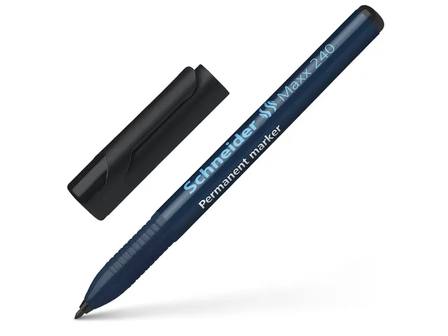 Permanent marker Schneider Maxx 240 rond 1-2mm zwart