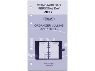 Agendavulling 2027 Kalpa Personal 1dag/1pagina - 1