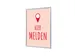 Kliklijst A1 complete set met print "Hier melden" Rood