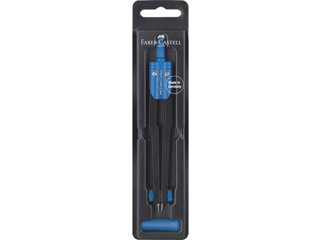 Compas à réglage rapide Faber Castell couleurs assorties