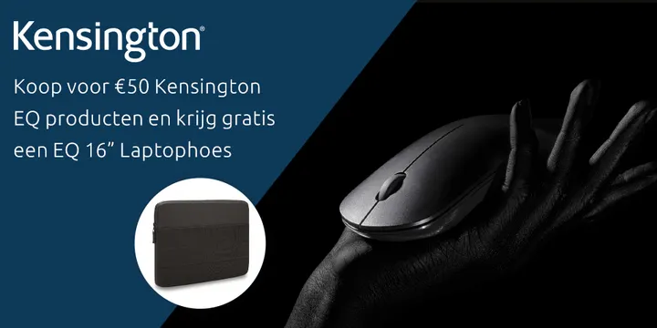 Gratis 16 inch Laptophoes bij aankoop van € 50 Kensington EQ artikelen!