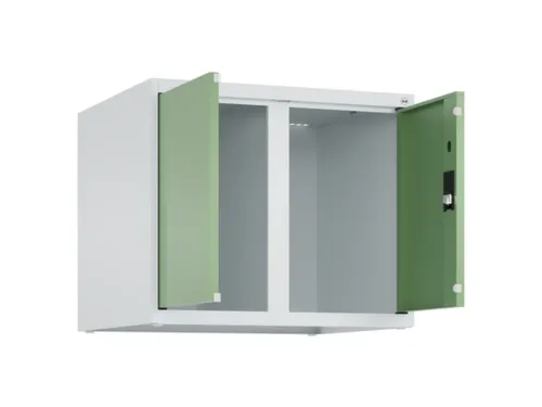 opzetkast,v. locker,2vak.,vak B 300mm,HxBxD 500x600x500mm,vleugeldeur