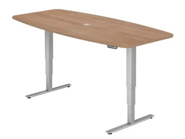 In hoogte verstelbare vergadertafel,HxBxD 635-1285x2200x1030mm