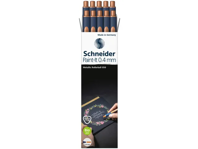 Metallic rollerball Schneider Paint-It 050 0.4mm koper metallic
