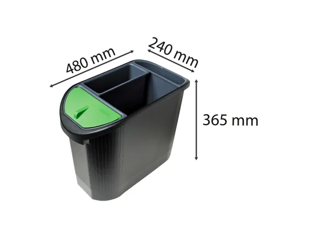 Ecologische papierma nd 26L zw/antraciet