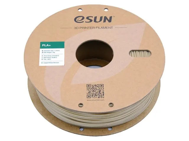 eSUN PLA+ 3D printer Filament 1.75mm Ivoor wit 1kg