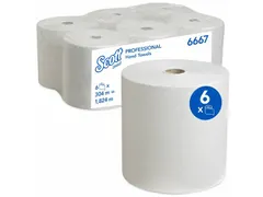 Scott Handdoekrol Wit 6667 no Touch 1-Laags