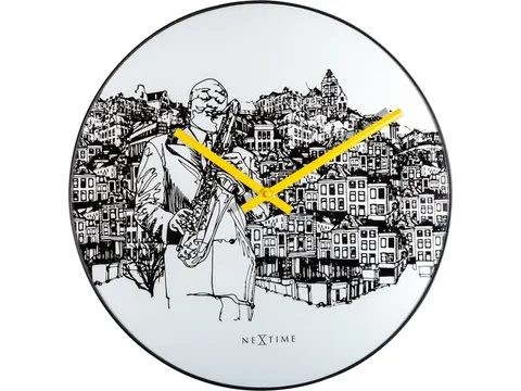 Wandklok NeXtime Sax City Ø 40cm