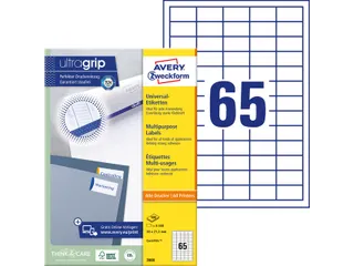 Etiket Avery Zweckform 3666 38x21.2mm wit 6500stuks - 4