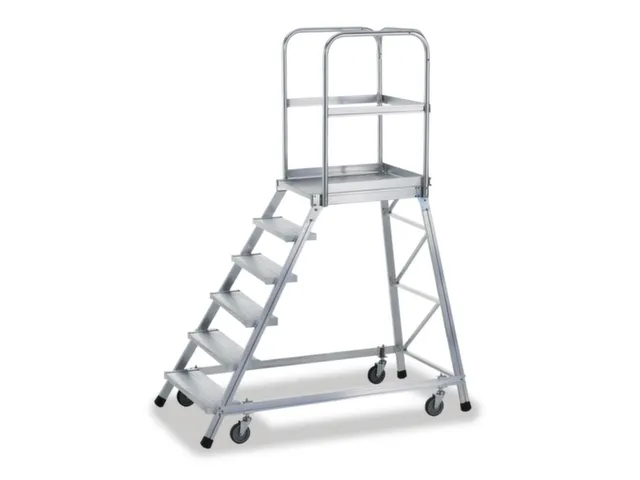 Bordestrap Aluminium Bordes 1440x600x800mm 6treden Aluminium