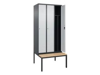 locker voor scheiding van kleding,HxBxD 2120x900x815mm,3vak - 2